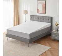 Lazyzizi Mattress Wedge Only, 7-Inch King Inclined Bed Wedge Mattress Topper for Acid Reflux, GERD, Neck & Back Pain, Snoring, Adjustable Elevator Under Mattress Support for Bedroom