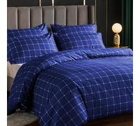 Lazzaro 4 Pcs Double Duvet Set with Matching Black Double Fitted Sheet 40 cm Extra Deep Pocket - UltraSoft Breathable Premium Microfibre Reversible Quilt Cover Bedding Set For All Seasons