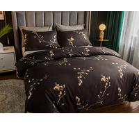 Lazzaro Coffee Single Duvet Cover Set Premium Brushed Microfiber Duvet Cover Single Ultrasoft Hypoallergenic With Zipper Closure