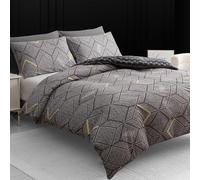 Lazzaro Double Duvet Set - Premium Brushed Microfiber Double Duvet Cover (200 x 200 cm) 3 PCs - Breathable Luxury Bedding Set With Zipper Closure