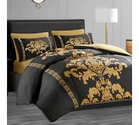 Lazzaro Double Duvet Set - Premium Microfiber Reversible Duvet Cover Double (200 x 200 cm) 3 PCs - Ultrasoft Hypoallergenic Luxury Quilt Cover Bedding Set With Zipper Closure