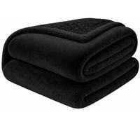 Lazzaro King Flannel Fleece Blanket - Microfiber Solid Cozy & Warm, 290 GSM Fluffy Blankets and Throws For Sofas - Lightweight Super Soft Luxury Blankets for Bed