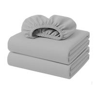 Lazzaro King Size Fitted Sheets Bulk Pack of 2 Pieces Extra Deep Pocket 40 cm (16 inches) Elastic Bed Sheets - Premium Microfiber Fitted Sheets King Size - Ultrasoft Hypoallergenic Fade Resistant