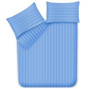 Lazzaro Satin Stripe Super King Duvet Set - Premium Microfiber Hotel Quality Quilt Cover King Size Bedding Set - Ultra Soft Hypoallergenic Superking Duvets Sets With Zipper Closure