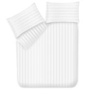 Lazzaro Satin Stripe Super King Duvet Set - Premium Microfiber Hotel Quality Quilt Cover King Size Bedding Set - Ultra Soft Hypoallergenic Superking Duvets Sets With Zipper Closure