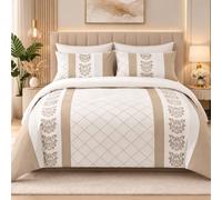 Lazzaro Super King Duvet Set - Premium Microfiber Superking Duvets Sets (230 x 220 cm) 3 PCs - Ultrasoft Hypoallergenic Reversible Quilt Cover Bedding Set With Zipper Closure