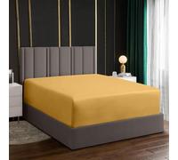 Lazzaro Super King Fitted Sheet Extra Deep Pocket 40 cm (16 inches) Elastic Bed Sheets - Premium Brushed Microfiber Superking Fitted Sheet - Ultrasoft Hypoallergenic Fade Resistant