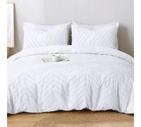 Lazzaro Tufted Double Duvet Set Ultrasoft Durable Duvet Cover Double For All Seasons With Zipper Closure