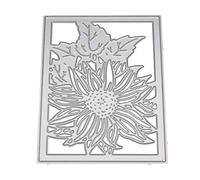Lazzboy Stencil Cutting Dies Metal Die Paper Card Arts Hand Craft Decorative for Sizzix Big Shot/Other Machines(A, Flower-1 Sunflower)