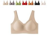 Lazzda Jelly Bra, 2026 New Strip Wireless Push-Up for Women,Seamless Soft Comfort Lifting Wire-Free Bra(Skin,2XL)