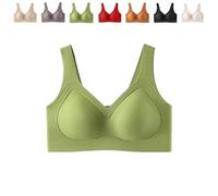 Lazzda Jelly Bra, 2026 New Strip Wireless Push-Up for Women,Seamless Soft Comfort Lifting Wire-Free Bra(Green,4XL)