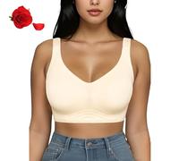 Lazzda Jelly Bra, Lifting Wire-Free Jelly Bra,Women's Seamless Jelly Wireless Push up Bras, Full Coverage Comfort Bra (UK, Alpha, XL, Regular, Regular, Beige)
