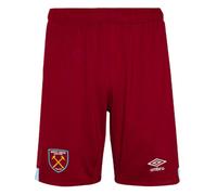 (LB) 2023-2024 West Ham Home Shorts (Claret) - Kids
