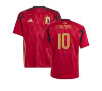 (LB) 2024-2025 Belgium Home Shirt (Kids) (E.Hazard 10)