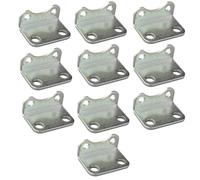 LB-63, 10 Pcs Cylinder Connecting Rod Splint, Pneumatic Parts, Installation Stand, Screws Mounted L Shaped Metal Angled Fixed Hinge Clamp Connector