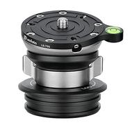 LB-75S 75mm Leveling Base for 70mm Systematic Tripod w Butterfly Lock Collar 55lb Max Load +/-15° Tilt Compatible with LN-364C / LM-364C