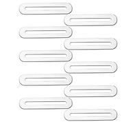 LB-LAIBA 10 Pcs Metal Connector Slideable Slotted Brackets, Adjustable Flat Plate with Slot Mounting Bracket for Timber Wood Furniture Motor PC Case Holder Motor Shelf Adjustable Flat Mending Platese