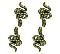 LB-LAIBA Snake Cabinet Knobs, Animal Drawer Knobs for Drawer Wardrobe Cupboard Dresser Furniture Door Knobs Pulls Decorative Hardware 4 Pieces