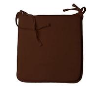 LB Luxury Beautiful Garden, Dining Chair Foam Cushions Tie On Seat Pads in set of 2,4,6 or 8 Beautiful Thick Quality (Pack of 2, Brown/Chocolate)