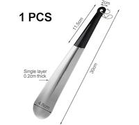 LBAAUX 2 Pieces Of Stainless Steel Shoehorn, Practical Lazy Shoe Lifting Tools, Easy And Convenient Shoe Accessories, Suitable For Protecting The Waist And Avoiding Deformation Of The Shoe Mouth.