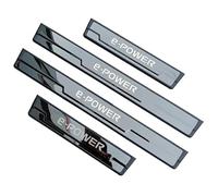 LBBQP 4Pcs Stainless Steel Car Door Sill Kick Plates, for Nissan X-Trail T33 Qashqai J12 E-POWER 2022-2025 Styling Accessories,A