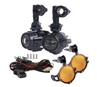 LBCSRMH Motorcycle Spotlights Motorcycle Led Spotlight Tangent Auxiliary Lamp Fog Light Flashing Len Bright Power 40W For F800 F650 Fogs Headlights