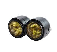 LBCSRMH Motorcycle Spotlights Motorcycle Twin Dual Headlight For Custom For Dominator Streetfighters Project Double Headlamp Accessories Parts Refits