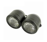LBCSRMH Motorcycle Spotlights Motorcycle Universal 4" Twin Headlight Round Double Dominator Dual Headlamp For Cafe For Chopper Accessories Parts Refits