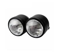 LBCSRMH Motorcycle Spotlights Motorcycle Universal 4" Twin Headlight Round Double Dominator Dual Headlamp For Cafe For Chopper Accessories Parts Refits
