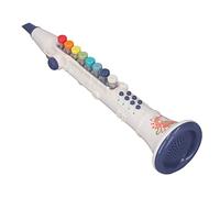 LBEC Educational Clarinet Toy, Colorful Clarinet Toy for Christmas Party! (White)