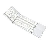 LBEC Foldable Keyboard, 63 Keys Triple Portable Foldable Keyboard For Home Office For Travel (Silver)
