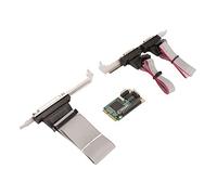 LBEC Mini PCIe Serial Expansion Card, 2 Port RS 232 Mini PCIe Mini PCIe Serial Parallel Expansion Card Without Power Supply for 4U Chassis