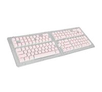 LBEC Pastel Keys, Clear Pudding Two- Injection Molded Keys Gloss Matte Keys for Mechanical Keyboards (Pink)
