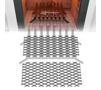 LBG Products 2 Pcs Fireplace Grate Ember Retainer, 16 x 10 Inch Ember Retainer for Fireplace Grates, Keep Burning Embers from Falling, Suitable for Indoor Outdoor Fireplace Grate,Fire Pits,Camping