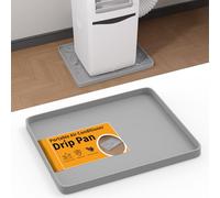 LBG Products Portable Air Conditioner Drip Tray Condensate Drip Pans for 5000-14000 BTU Portable AC Units,Portable AC Drip Pan Catch & Prevent Spills or Leaks from Air Conditioners (Grey)