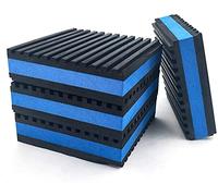 LBG Products Rubber Anti-Vibration Isolator Pads,Heavy Duty Blue EVA Pad for Air Conditioner,Compressors,HVAC,Treadmills etc(2'' X 2'' x 7/8'')