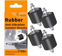 LBG Products Rubber Studs Shock Absorber Anti-Vibration Isolator Mounts for Mini Split Heat / Water Pumps, Air Compressors, Garage Motor, Diesel Engines, Harvester, Generator, Gasoline Engines(4Pack)