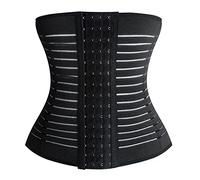 LBHT Men Slimming Body Shaper Waist Trainer Trimmer Belt Corset For Abdomen Belly Shapers Tummy Control Fitness Compression Shapewear (Color : Black, Size : 5XL)