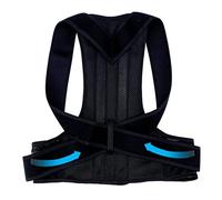 LBHT S-5XL Plus Size Back Brace Compression Posture Corrector Full Back Support Belt Women Men Shoulder Straightener Scoliosis Hunchback Correction Student Teenagers Support(L)
