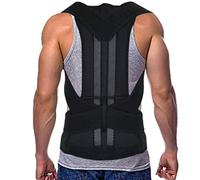 LBHT XS-5XL Plus Size Posture Corrector Women Men Back Brace Full Back Support Belt Clavicle Spine Support Reshape Your Body Upper And Lower Back Pain Relief Brace (Color : Black, Size : XS)