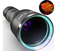 LBJD Black Light UV Flashlight, 365NM Rechargeable Flashlights with Filtered 4 LED, High Power for pet Urine Detection, Resin Curing, Scorpions, Rocks, Car Leaks