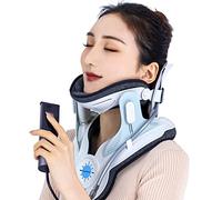 LBLFEBD Neck Stretcher,Cervical Neck Traction Device, Electric Air Pump Cervical Traction Device with 3 Power Traction and 8 Built-in Airbag Support, Neck Pain Relief and Relaxation