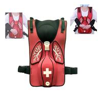 LBMED Anti Choking Obstruction Trainer Vest, Airway Obstruction Simulation Training Wearing Vest with Back Shot, Adjustable Shoulder Straps and Waist Belt, Intuitive Operation, for First Responder