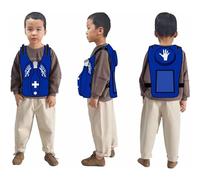 LBMED Anti Choking Obstruction Trainer Vest, Airway Obstruction Simulation Training Wearing Vest with Back Shot, Adjustable Shoulder Straps and Waist Belt, Intuitive Operation, for First Responder