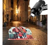 LBMED HD LED Advertise Logo Projector, IP67 Waterproof Wall Floor Spotlight with Remote Control, 360° Rotate and Still Image, Color Rendering Index:>95 Ra, 1-30m Projection Distance, for Bar KTV