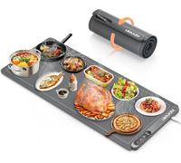 LBOLHZO Warming Mat For Food Extra Large 36"x16" 580W Food Warmer Chafing Dishes for Buffet,Food Warming Mat,Food Warmers for Parties Buffet,6 Temp 6 Hour Timer Heating Mat for Food Mothers Day Gifts