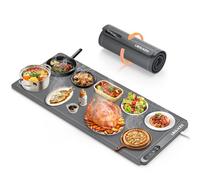 LBOLHZO Warming Mat For Food Extra Large 36"x16" 580W Food Warmer Chafing Dishes for Buffet,Food Warming Mat,Food Warmers for Parties Buffet,6 Temp 6 Hour Timer Heating Mat for Food Mothers Day Gifts