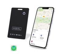LBPRT Airtag Card Rechargeable Wallet Tracker Thin 1.8mm 1 Pack, Smart Air Tag Work with Apple Find My (iOS Only, Android not Supported)