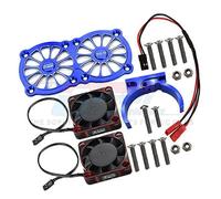 LBQ GPM 1/5 X-MAXX 6S/8S/Kardon/Rangers OUTCAST 7075-T6 Dual High Speed Metal Frame Cooling Fan Rc Accessories