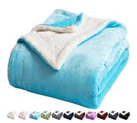 LBRO2M Sherpa Fleece Bed Blanket Super Soft Plush Warm Throw King 90"X104"
